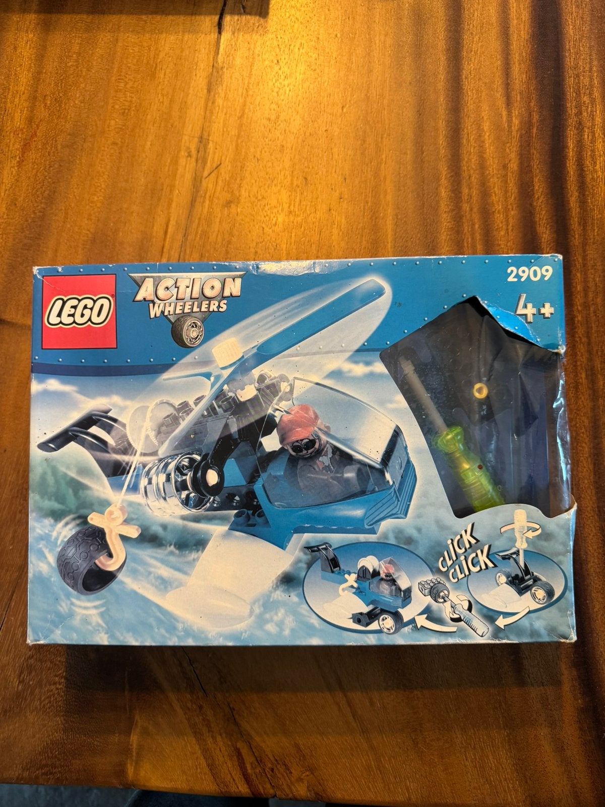 LEGO DUPLO Action Wheelers 2909 – Helicopter uit 2000., Ophalen of Verzenden, Zo goed als nieuw, Groter dan 1:72, Overige merken
