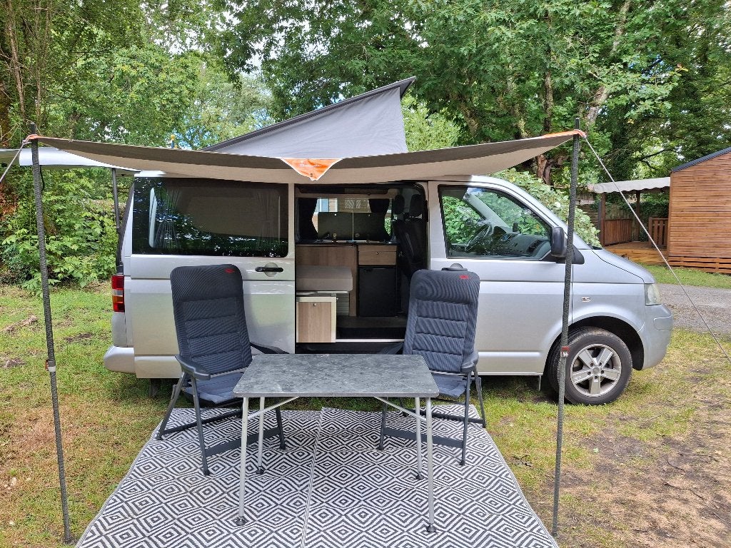 VW T5 Camper, Caravans en Kamperen, Buscamper of Camperbus, Volkswagen, Tot en met 2, Particulier
