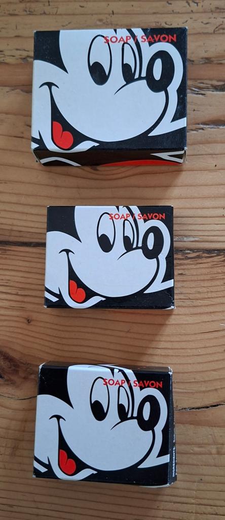 Mini zeepjes : 3x disney mickey / 2x lux / 2x maja spaanse, Ophalen of Verzenden, Reclamebord