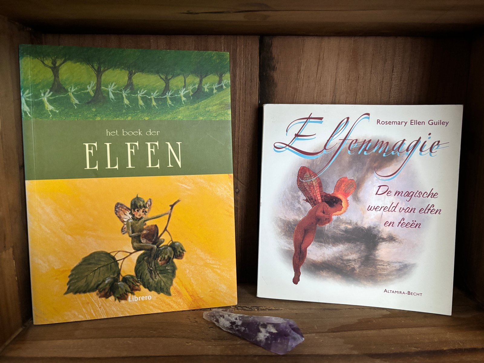 2 boeken over elfen, feeën en magie, Ophalen of Verzenden, Zo goed als nieuw, Spiritualiteit algemeen, Achtergrond en Informatie