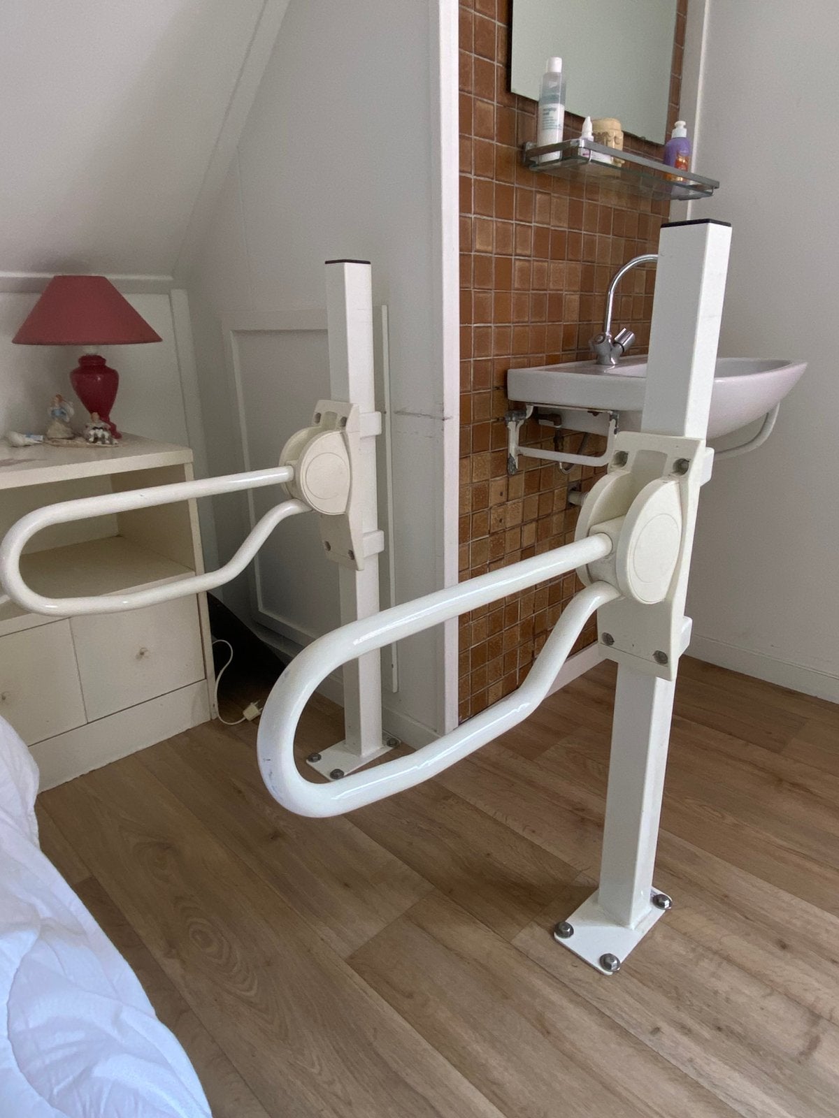 Toiletbeugels 2x op vloerstatief