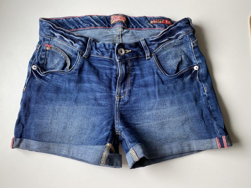 Vingino spijkershort maat 176 (16), Kinderen en Baby's, Broek, Meisje, Ophalen of Verzenden, Zo goed als nieuw