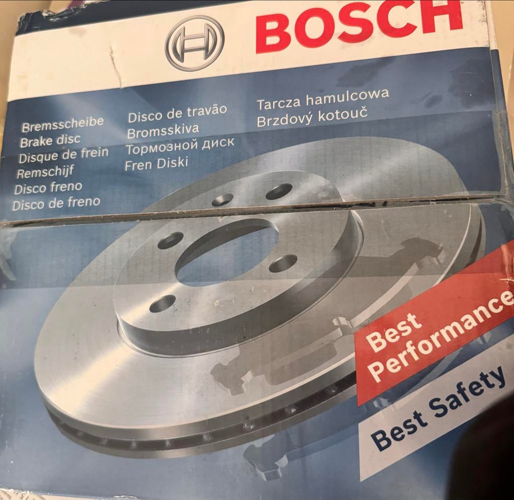 Nieuwe Bosch Remschijven (2 stuks) Honda - BD1267, Ophalen of Verzenden, Nieuw, Honda