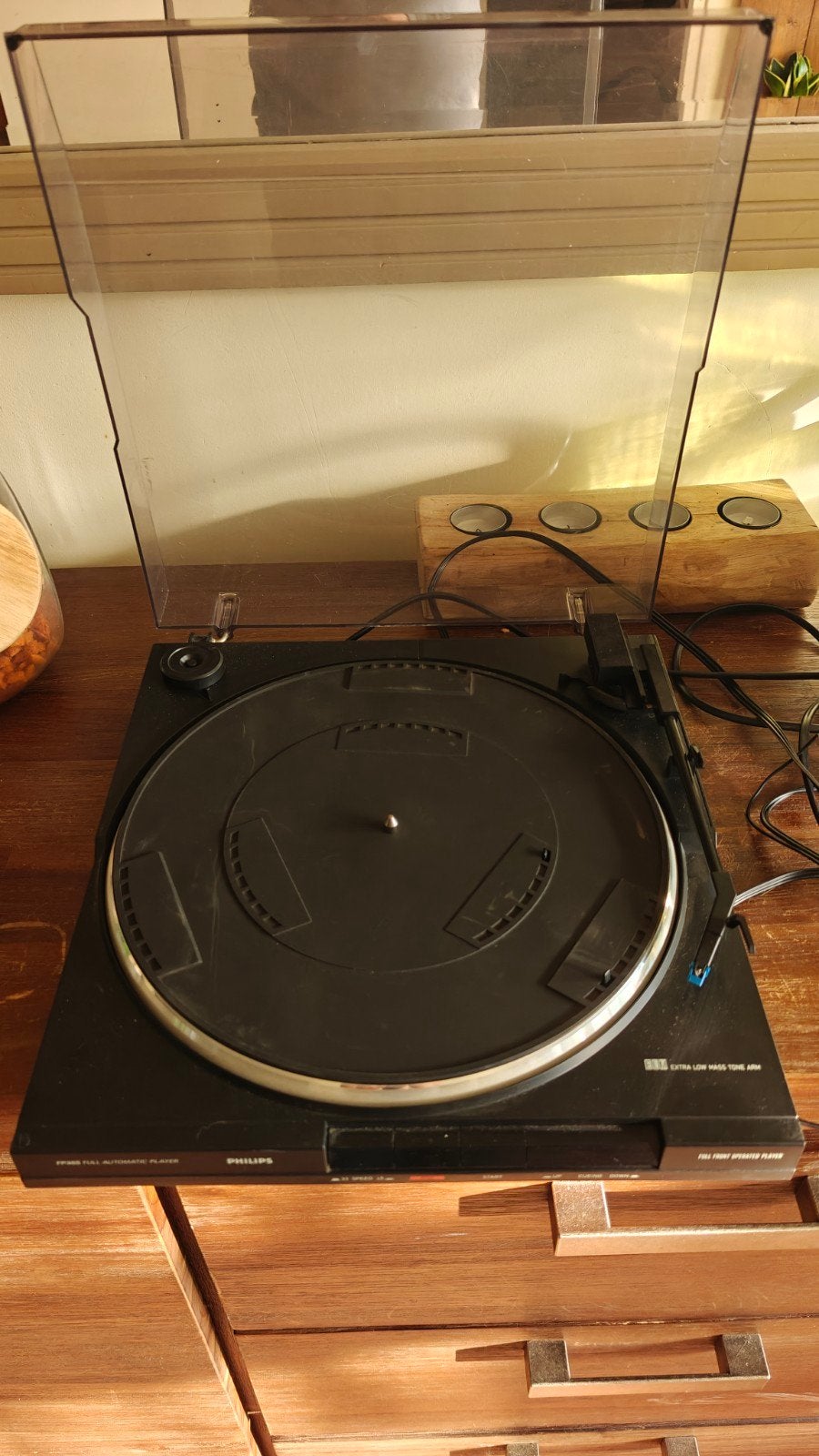 Philips FP365 Volautomatische Platenspeler met Nieuwe Naald, Ophalen, Philips, Gebruikt, Automatisch