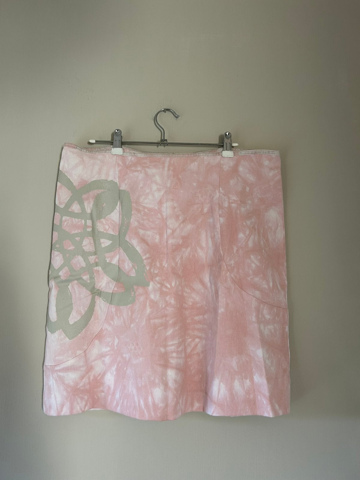 Licht roze rok maat L/XL tie dye wit zomers y2k, Maat 42/44 (L), Ophalen of Verzenden, Zo goed als nieuw, Roze