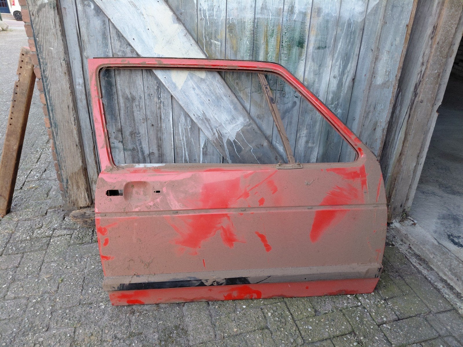 Rechterdeur Volkswagen Jetta MK1 - Gebruikt, Ophalen, Gebruikt, Rechts, Volkswagen