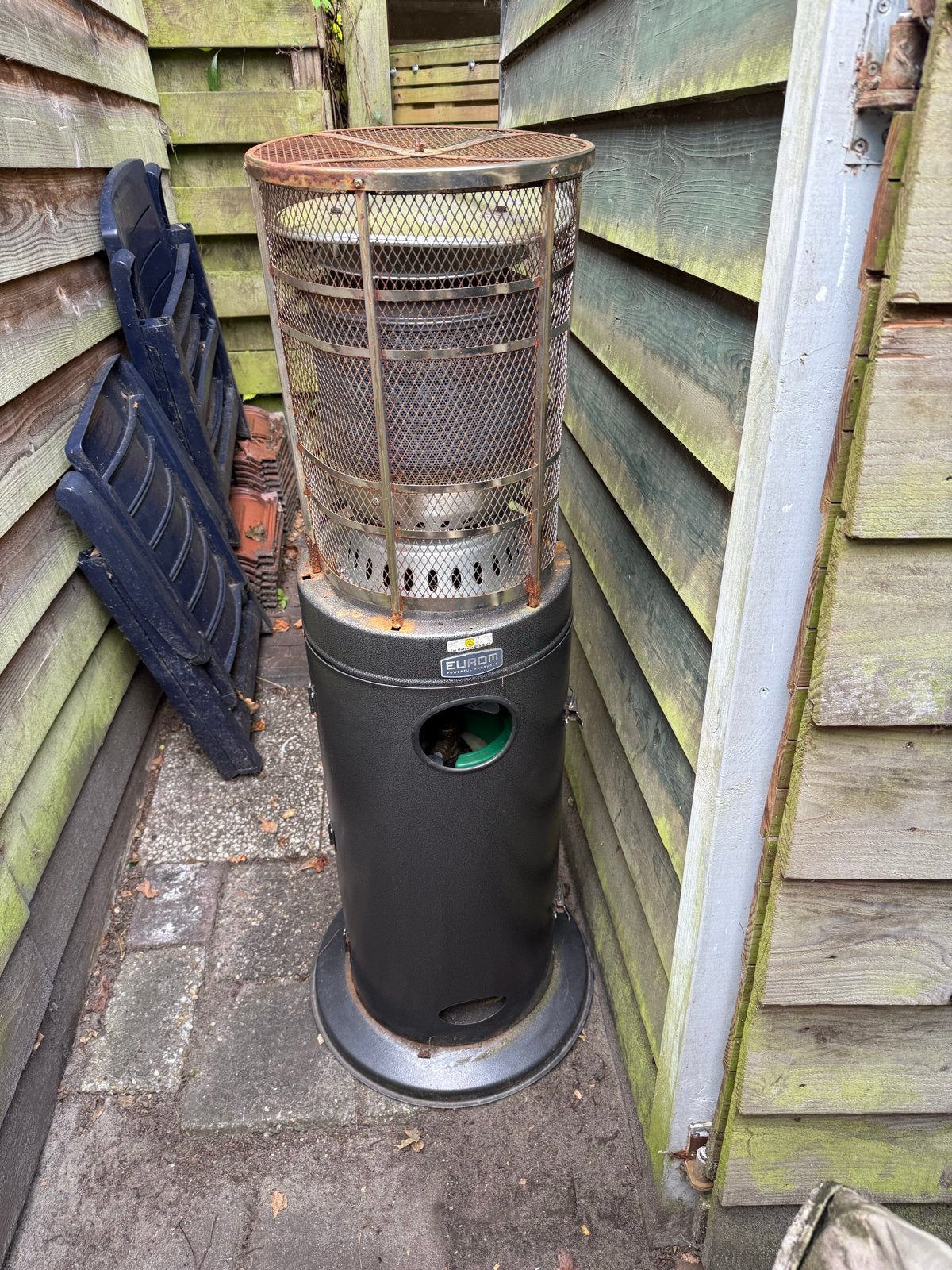 Terrasverwarmer op gas - Inclusief gasfles (Utrecht), Tuin en Terras, Ophalen, Gebruikt, Gas, Vloer