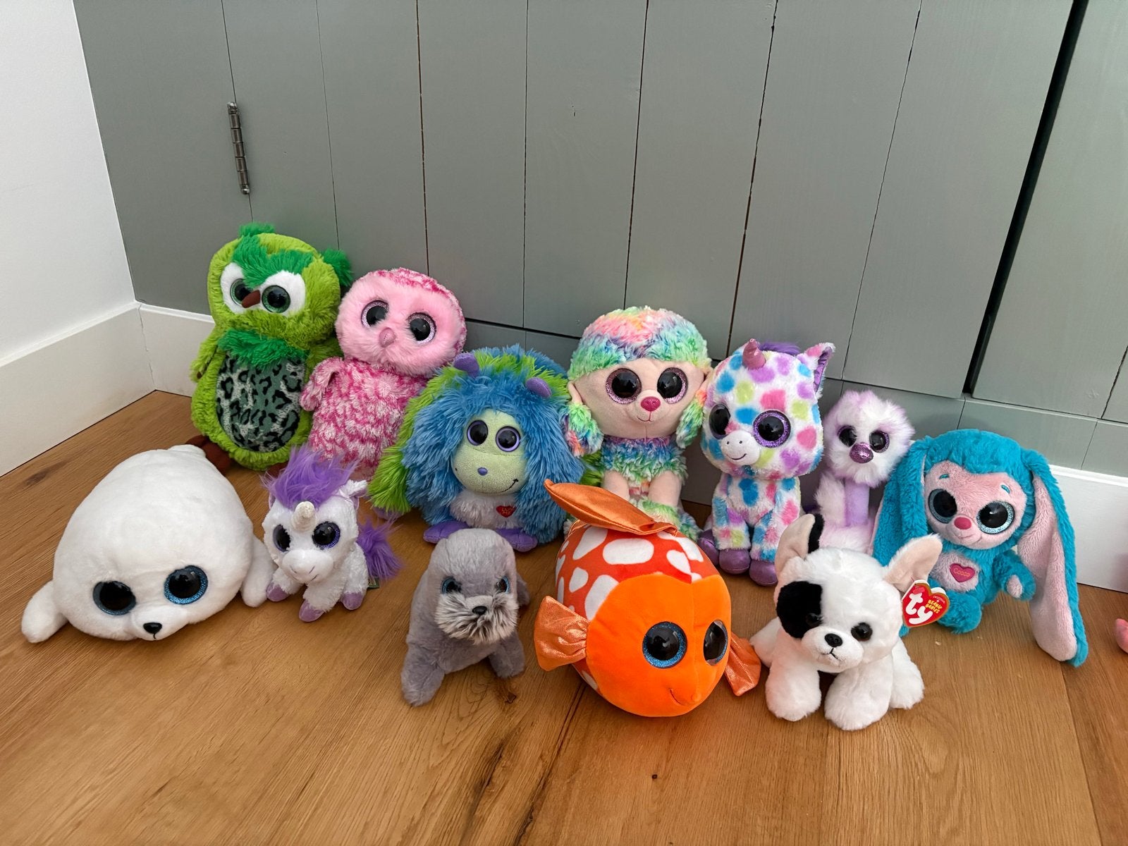 Grote collectie Ty Beanie Boos knuffels - diverse dieren, Kinderen en Baby's, Speelgoed | Knuffels en Pluche, Ophalen, Gebruikt