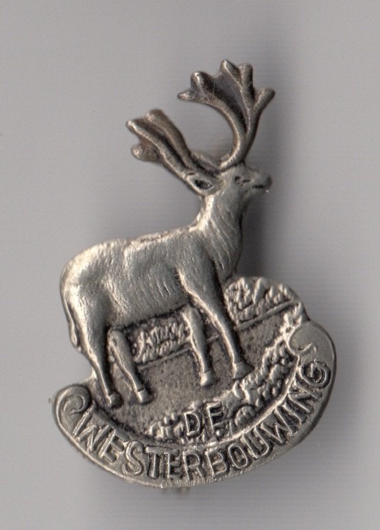 Westerbouwing Oosterbeek Hert broche, Gebruikt, Niet vindbaar, Niet vindbaar, Speldje of Pin