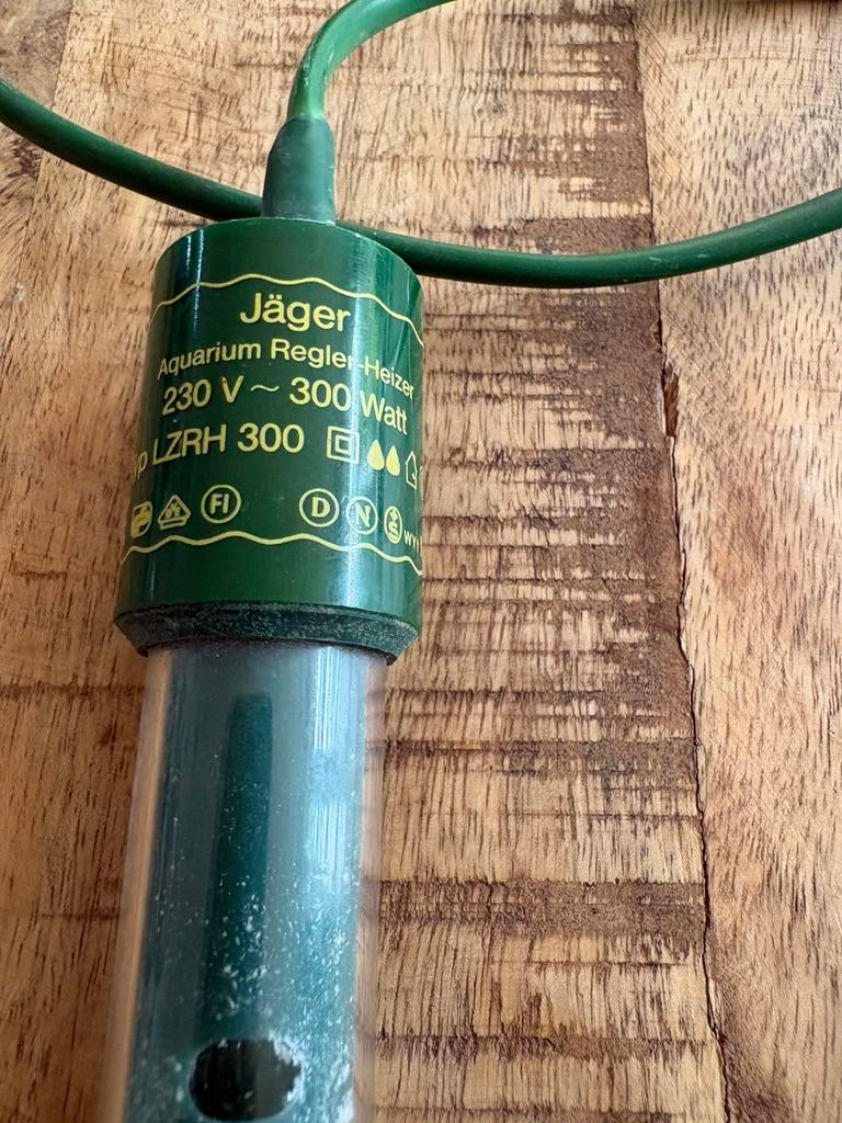 Aquariumverwarming Jäger 300 Watt, Ophalen of Verzenden, Zo goed als nieuw, Verlichting of Verwarming