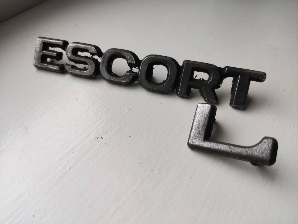 Ford Escort L embleem logo, Ophalen of Verzenden