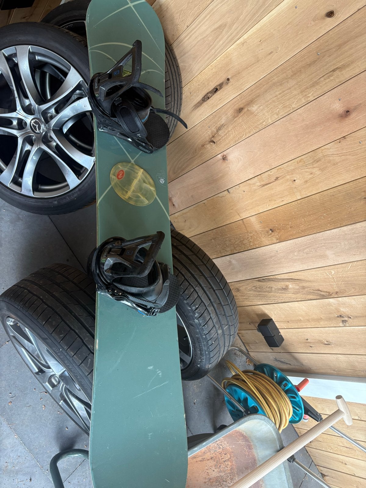 Snowboard met bindingen, Ophalen, Gebruikt, Board