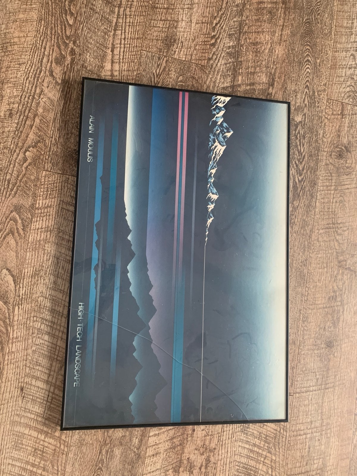 Aluminium fotolijst 92x62 cm - Zwart GRATIS, Audio, Tv en Foto, Ophalen, Gebruikt, Metaal, Wissellijst