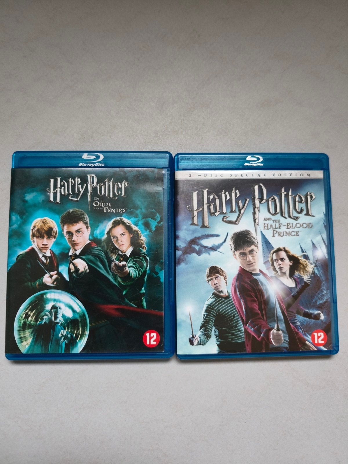 Harry Potter Blu-ray: Orde van de Feniks & Halfbloe, Film, Ophalen of Verzenden, Zo goed als nieuw, Blu-ray