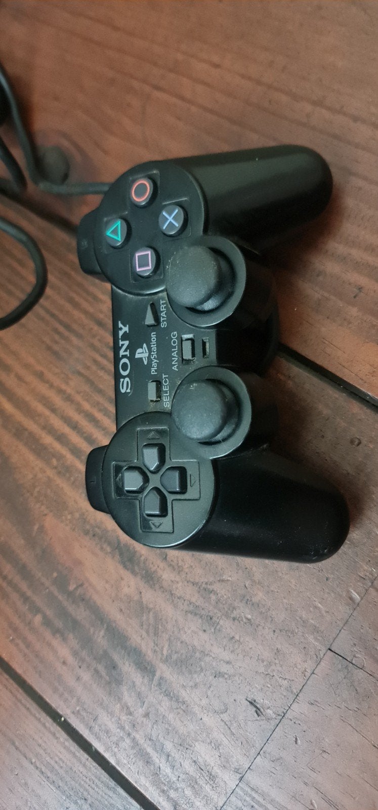 Sony PlayStation 2 Controller - Zwart, Bedraad, Spelcomputers en Games, Spelcomputers | Sony PlayStation Consoles | Accessoires
