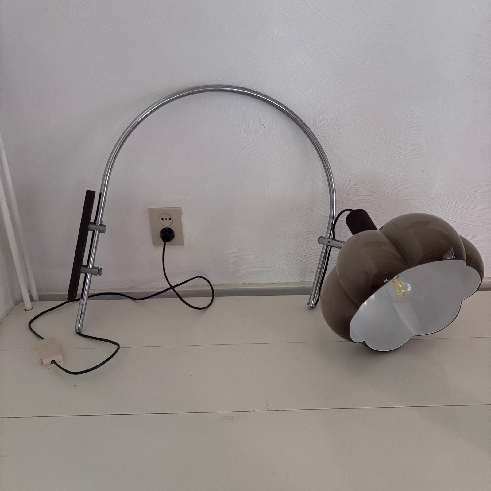 Vintage wandbooglamp met mushroom / paddenstoel kap, Ophalen, Gebruikt, Overige typen