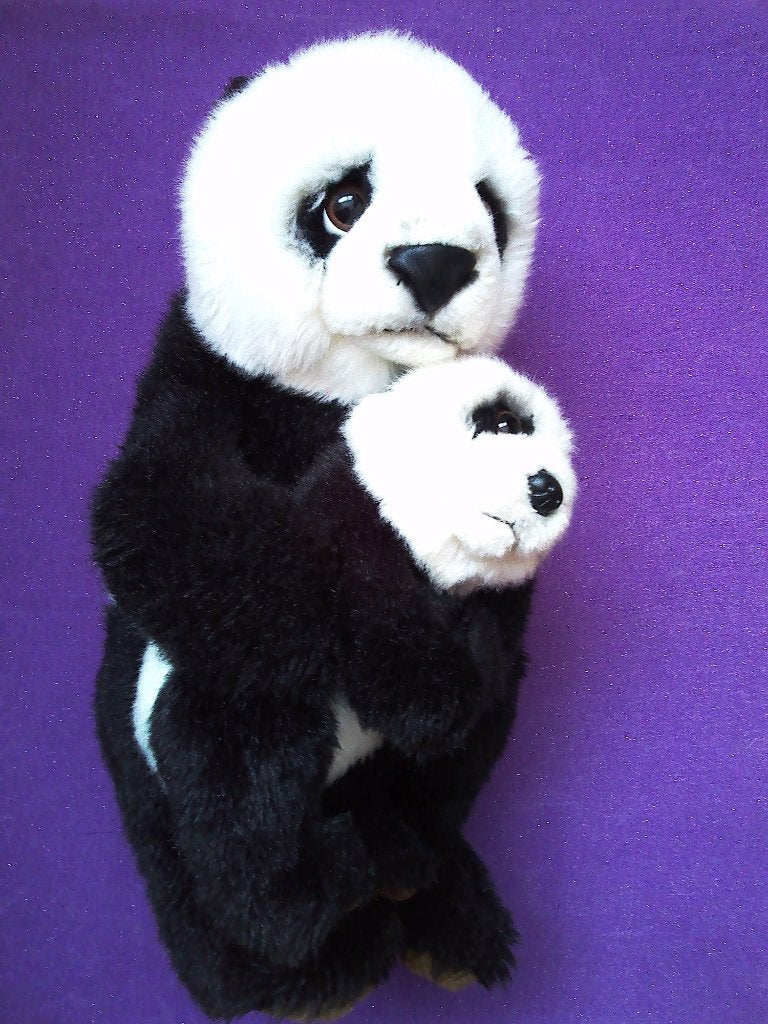 BON TON TOYS Knuffel PANDA MOEDER MET PANDA KIND **Nieuw**, Overige merken, Beer, Nieuw, Ophalen of Verzenden