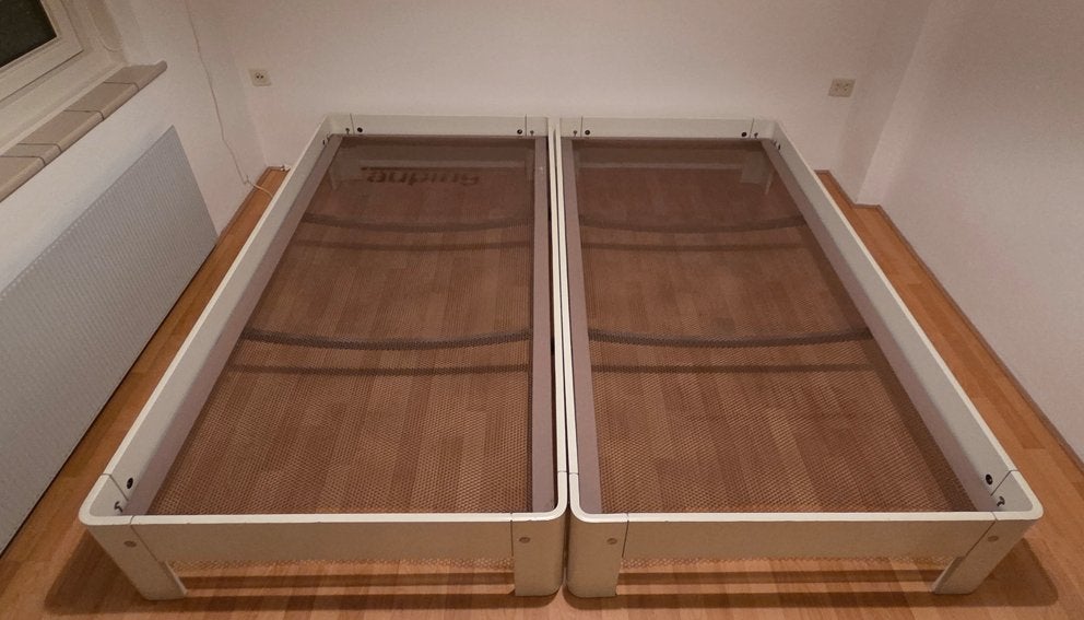 Auping bedden – 2 stuks - 100 x 200 cm per stuk, Huis en Inrichting, Ophalen, Eenpersoons, Hout, 100 cm