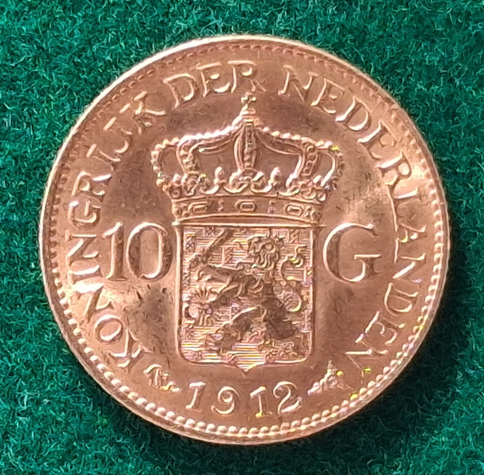 Gouden tientje 1912, Ophalen of Verzenden, Koningin Wilhelmina, 10 gulden