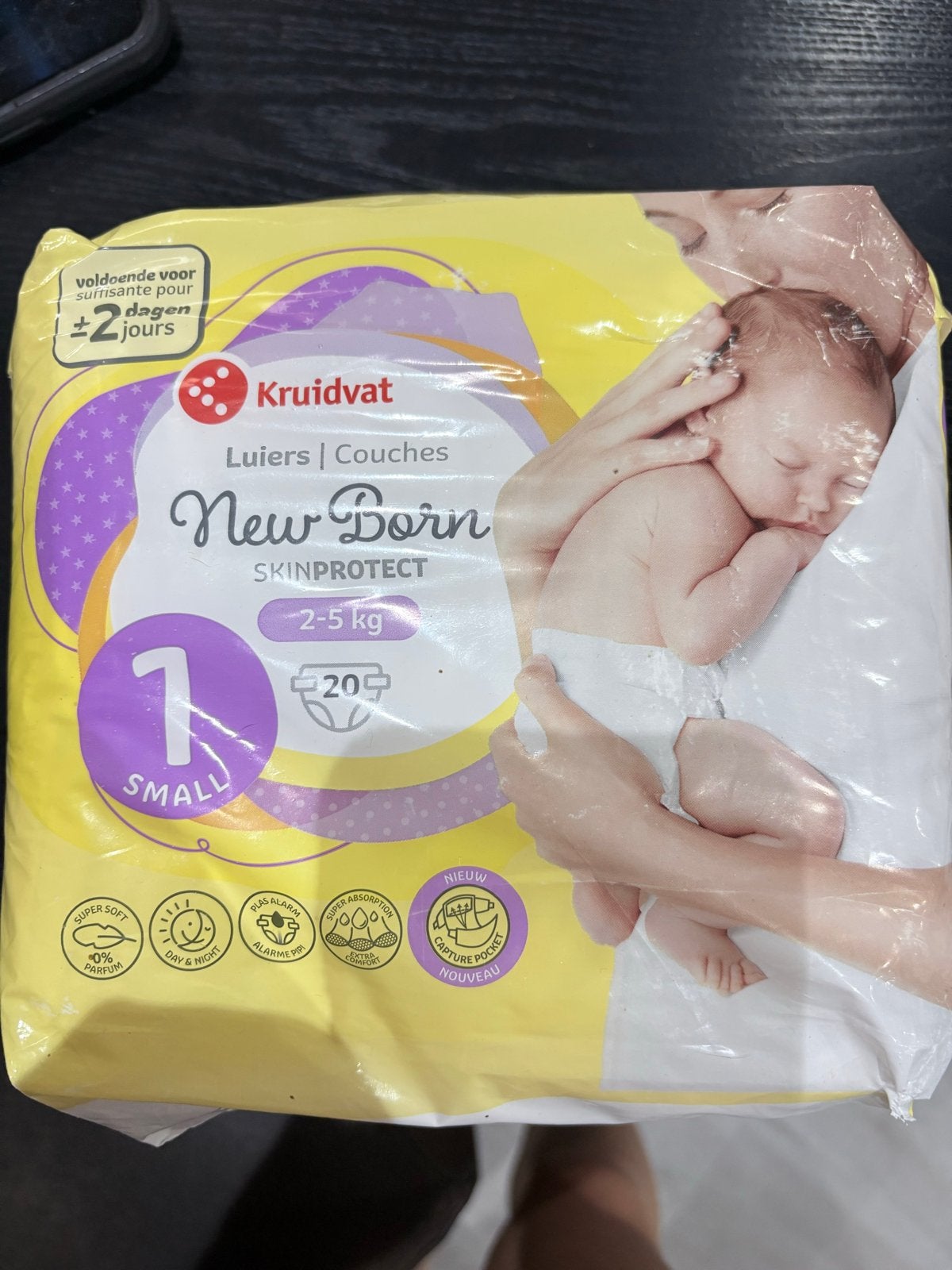 Gratis Kruidvat luiers maat 1 (20 stuks), Ophalen of Verzenden, Nieuw