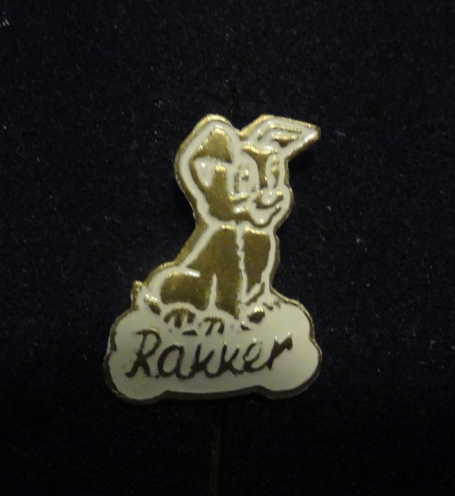 Rakker Wit Speldje, Verzenden, Gebruikt, Overige onderwerpen, Speldje of Pin