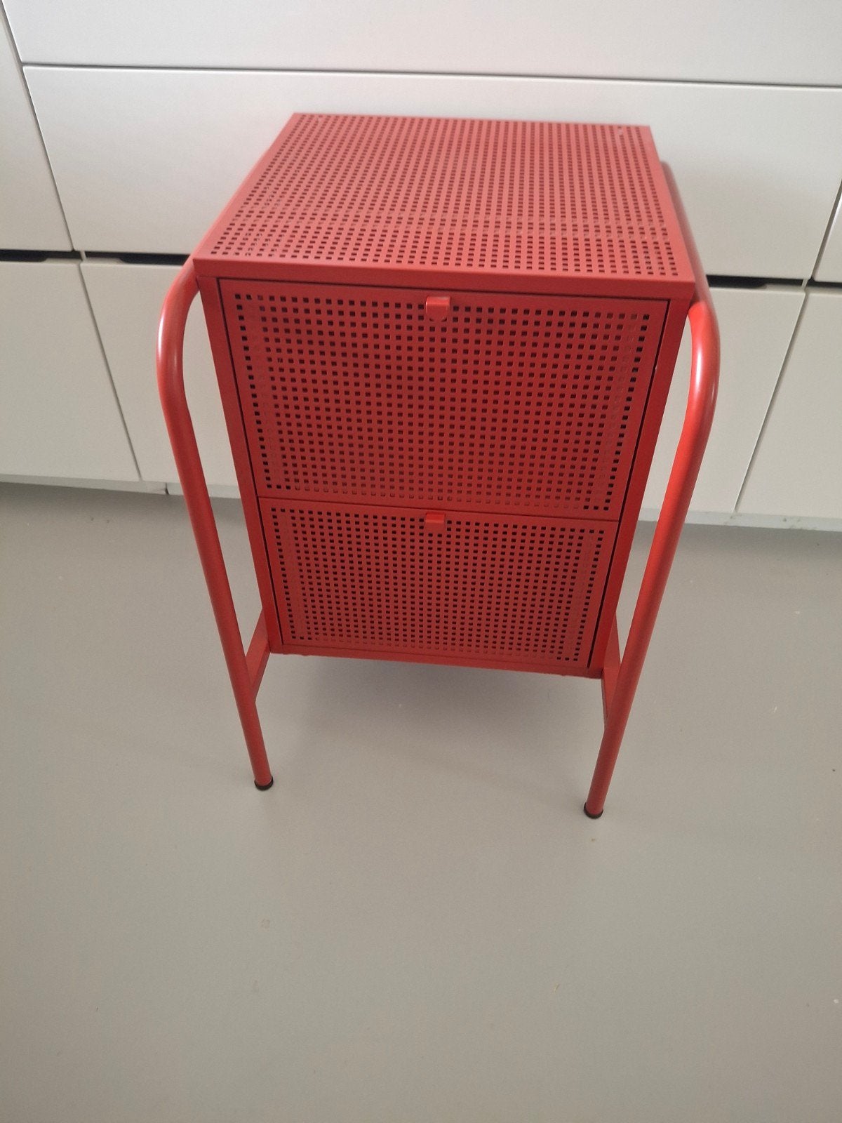 IKEA NIKKEBY Ladenkast Rood - Vintage en Fraai, Ophalen, Gebruikt, 1 of 2 laden, Vintage, Industrieel