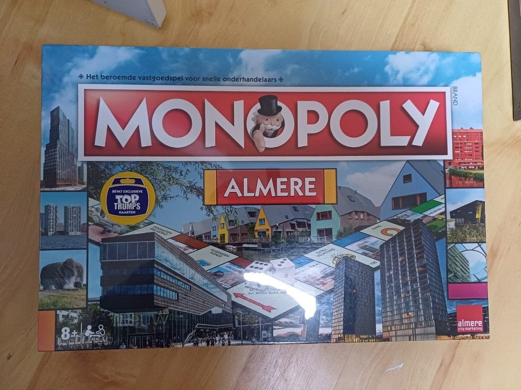 bordspel seal Monopoly Almere Monopolie gelimiteerd, Een of twee spelers, Ophalen of Verzenden, Nieuw, Monopoly