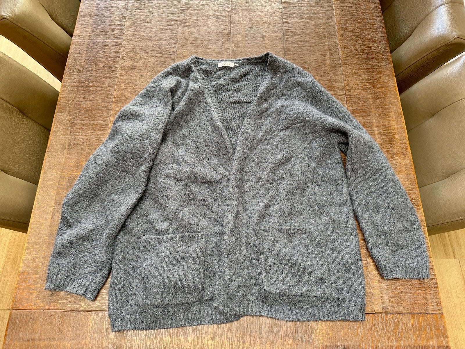 Paprika vest grijs maat 48 met zilverdraad, Verzenden, Gedragen, Maat 46/48 (XL) of groter, Grijs
