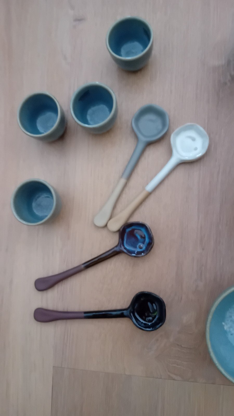 Koffie / dessert / aardewerk lepels nieuw 4 stuks, Ophalen of Verzenden, Nieuw, Kunststof