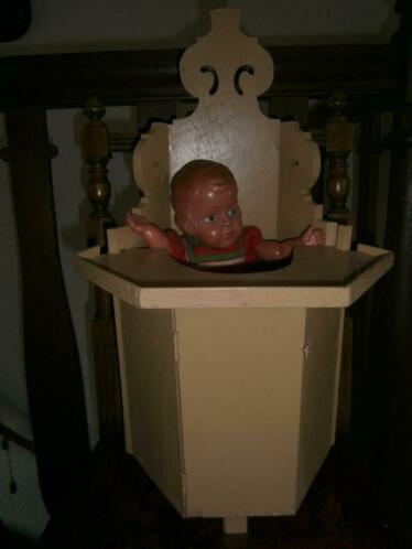 poppenstoel vintage handwerk, Verzamelen, Poppen, Ophalen, Accessoires