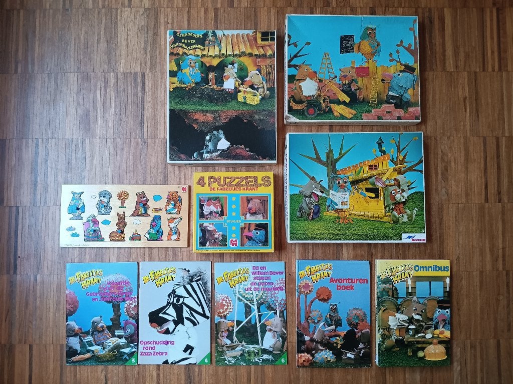 Nostalgische set Fabeltjeskrant jaren 60-80, Ophalen of Verzenden, Gebruikt