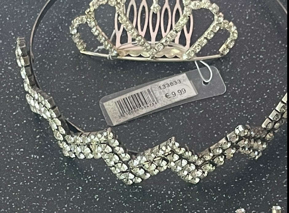 Feestelijke Bruid Haaraccessoires, Ophalen, Zo goed als nieuw, Zilver, Accessoires