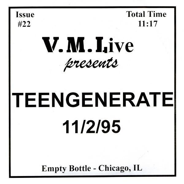 teengenerate / V.M.L. presents live 11/2/95 - garage/punk, Verzenden, Gebruikt, Rock en Metal
