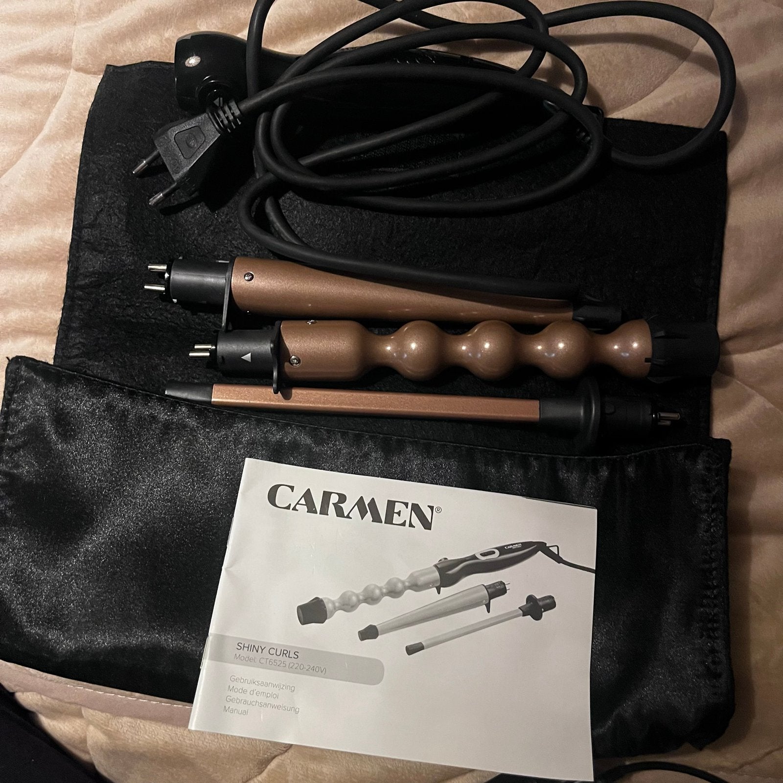 Carmen Shiny Curls Krultang Set - Nieuw, Witgoed en Apparatuur, Ophalen of Verzenden, Nieuw, Haarverzorging