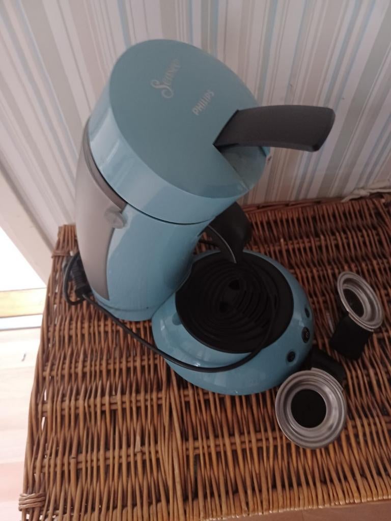 Philips Senseo Koffiepadmachine - Blauw, Witgoed en Apparatuur, Ophalen, Gebruikt, Koffiemachine, 2 tot 4 kopjes