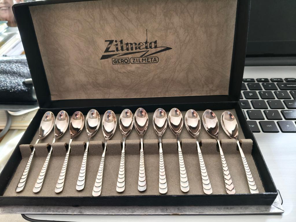 gero zilmeta art deco lepeltjes 11 h. hooijkaas, Antiek en Kunst, Antiek | Bestek, Ophalen