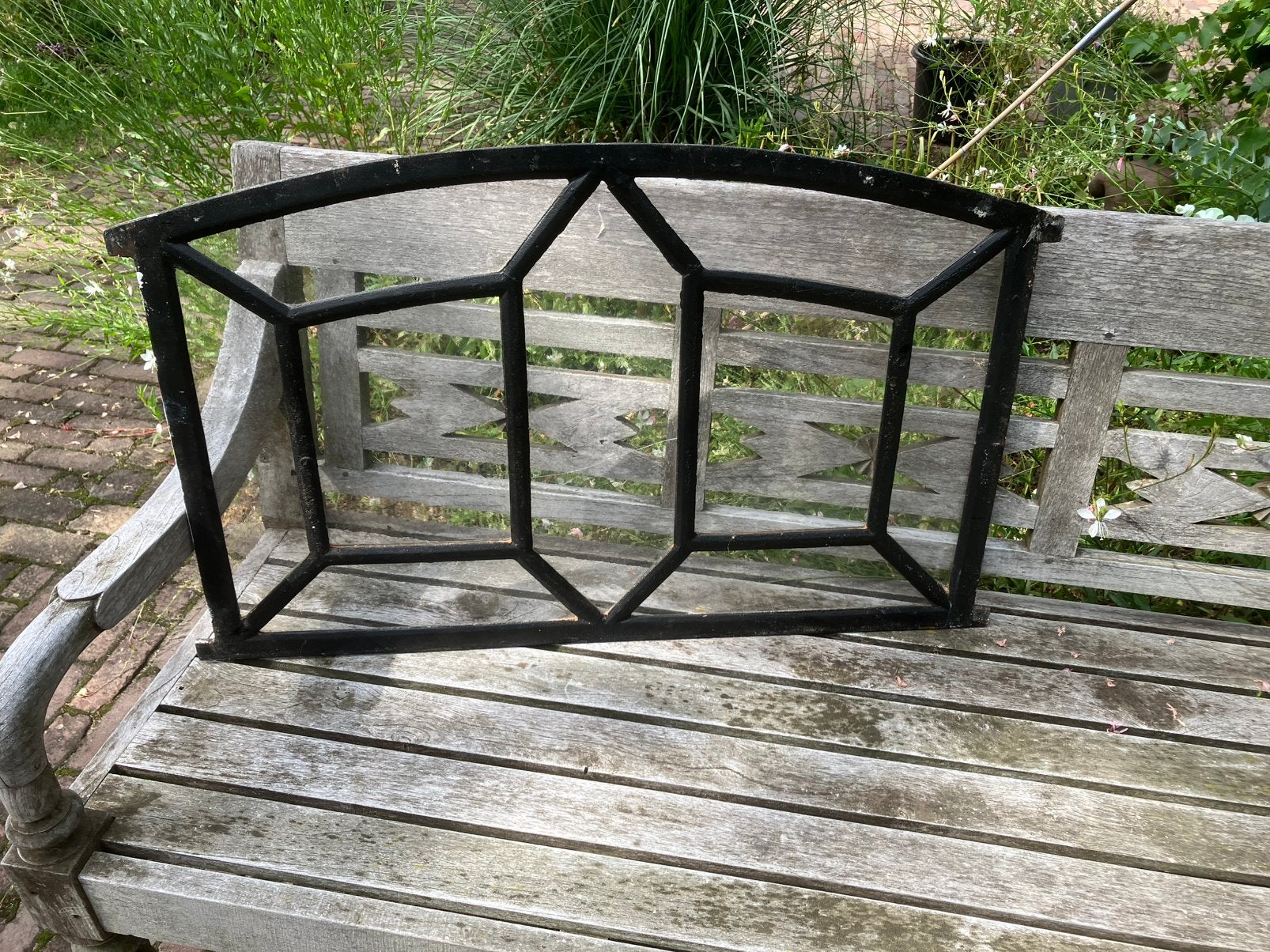 Oud antiek stalraam,gietijzer, Doe-het-zelf en Verbouw, Ophalen, Gebruikt, Minder dan 80 cm, 80 tot 120 cm