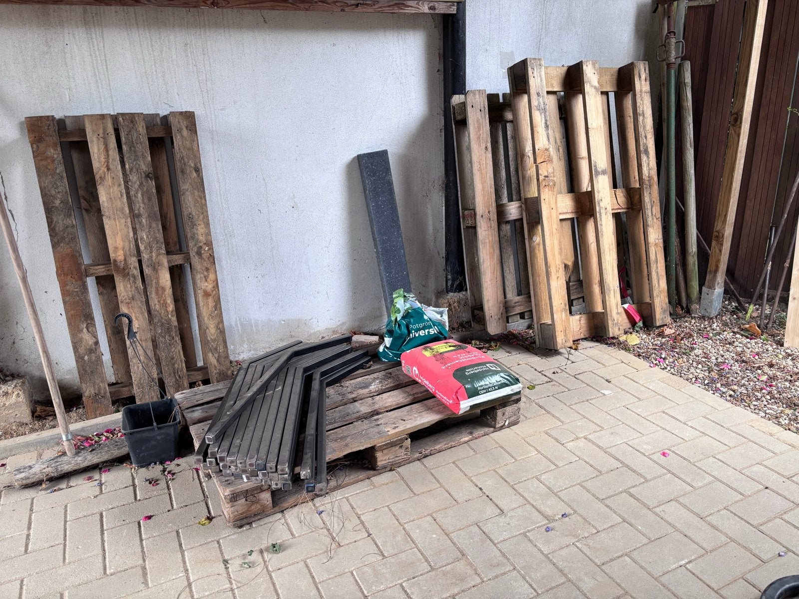 pallets 5 stuks, Gebruikt, Ophalen of Verzenden, Pallet, Minder dan 200 cm