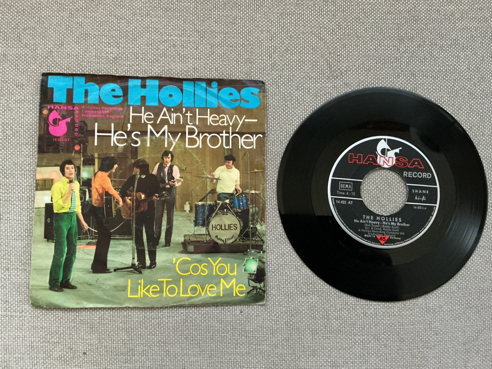 The Hollies single vinyl. He ain’t heavy-he’s my brother., Ophalen of Verzenden, Gebruikt, Pop