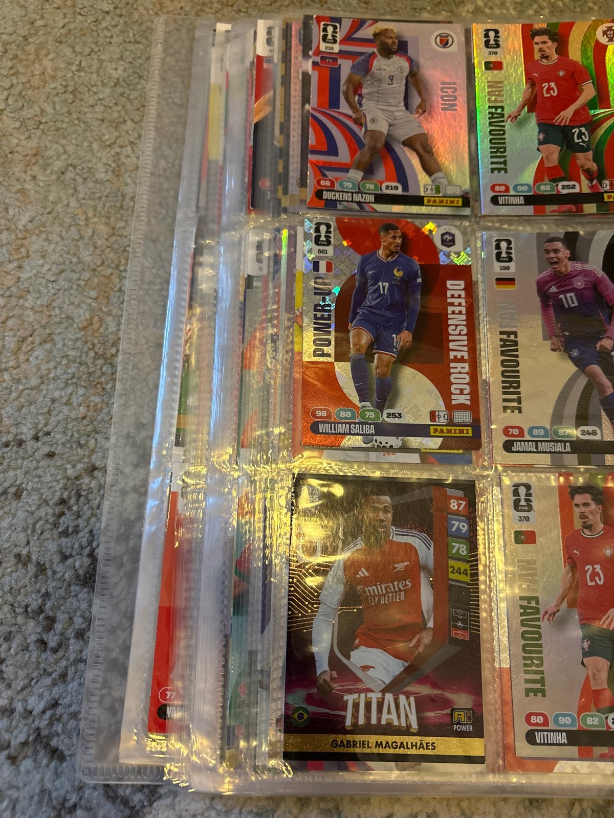 Panini Adrenalyn XL FIFA Voetbal Kaarten Map met Kaarten, Ophalen, Gebruikt, Overige sporten, Spelerskaart