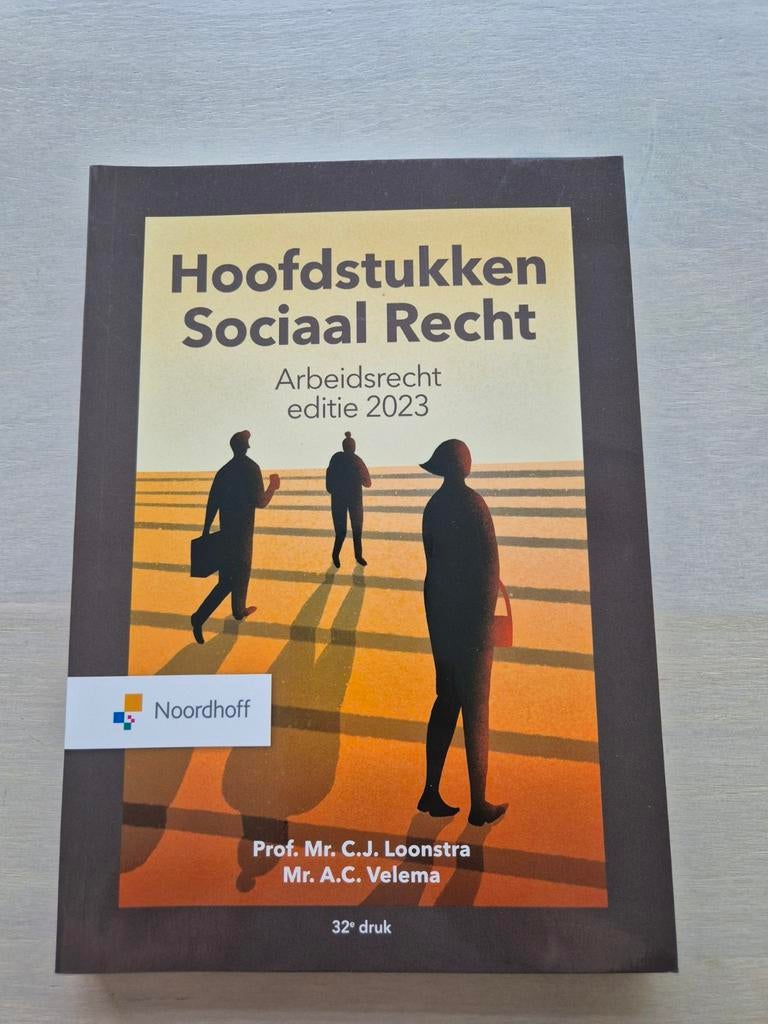 Hoofdstukken Sociaal Recht - HRM Hanzehogeschool, Boeken, Gamma, HBO, Ophalen of Verzenden, Prof. Mr. C.J. Loonstra, Mr. A.C. Velema