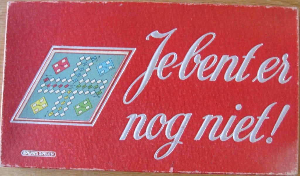 bordspel - Je bent er nog niet - Mens erger je niet - 1955, Vijf spelers of meer, Ophalen of Verzenden, Gebruikt, Spear's Games