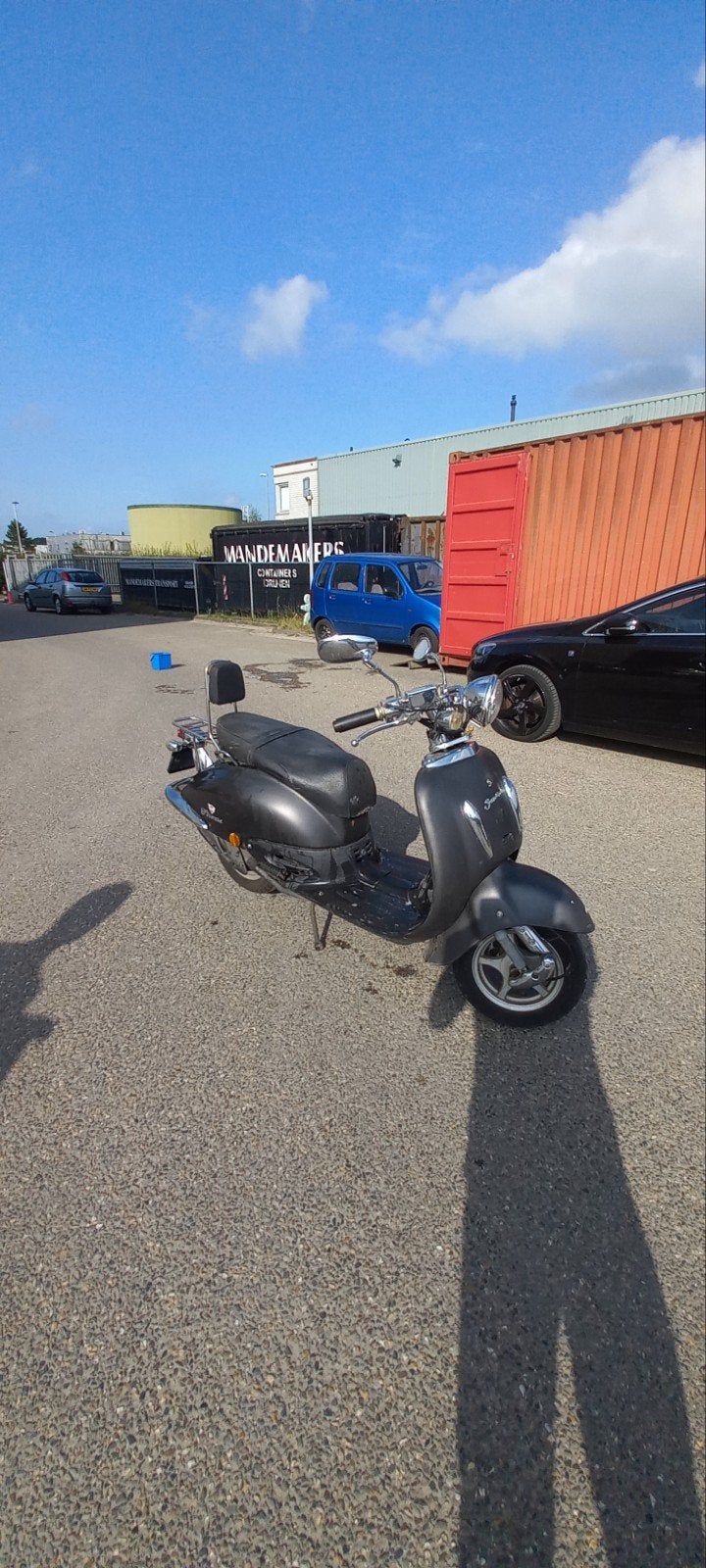 Santini Scooter. elektrische start., Ophalen, Gebruikt, Benzine, Overige merken