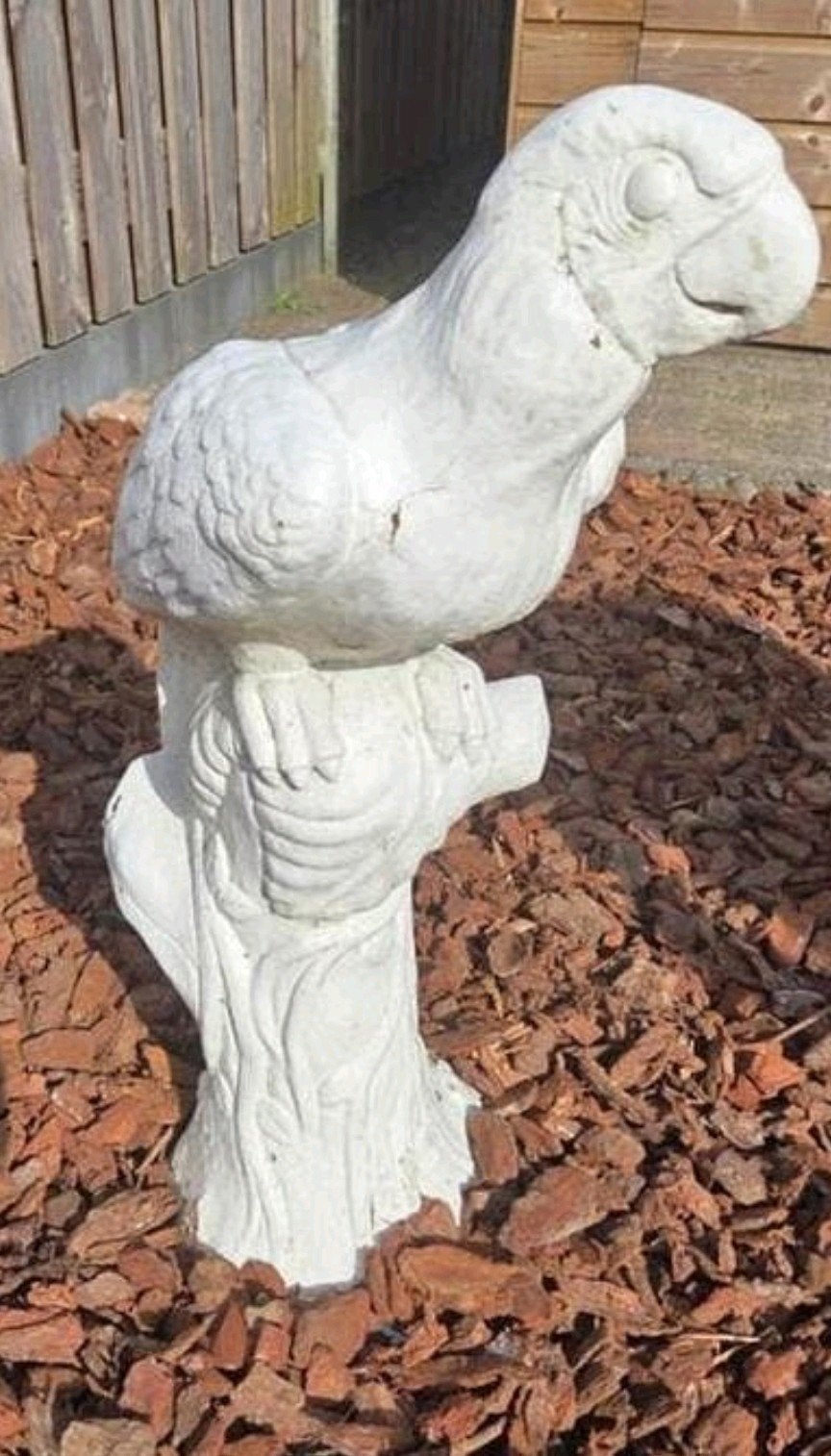 Betonnen papagaai, Ophalen