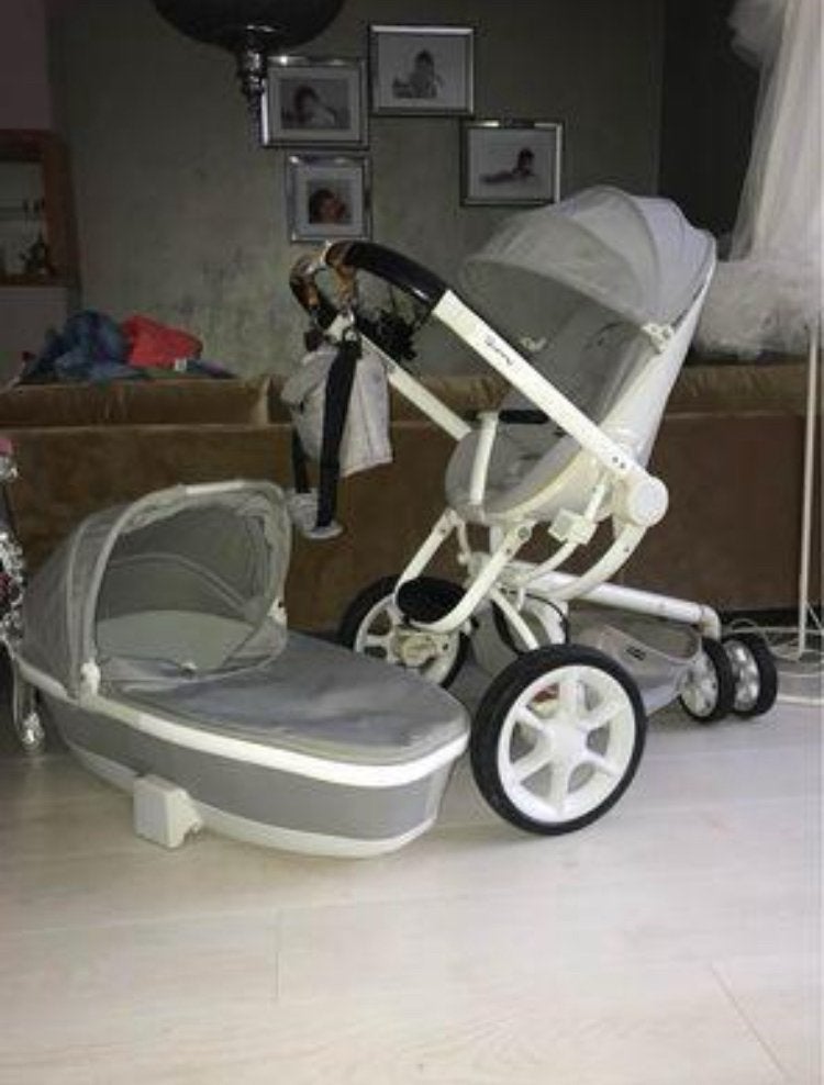 Quinny Mood kinderwagen buggy reiswieg wandelwagen grijs, Ophalen, Quinny, Zo goed als nieuw, Combiwagen