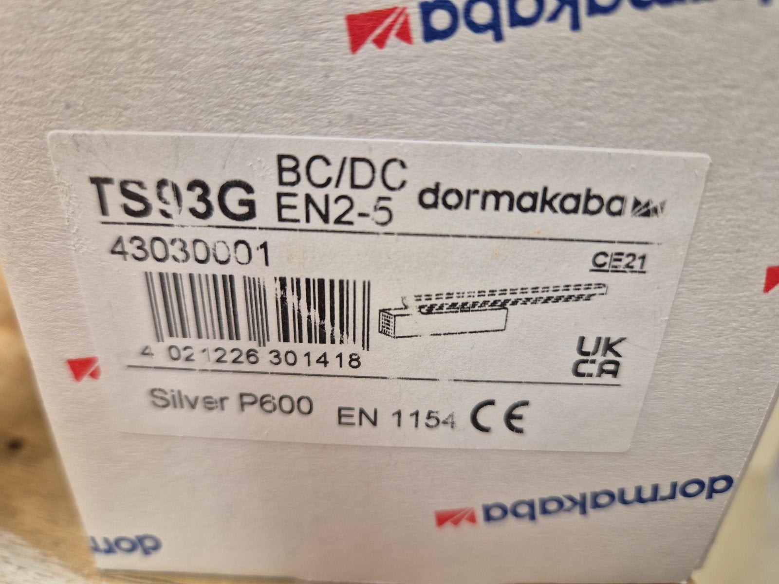Dormakaba TS93G BC/DC EN2-5 Deurdranger - Nieuw in doos, Ophalen, Nieuw, Overige materialen, Overige typen