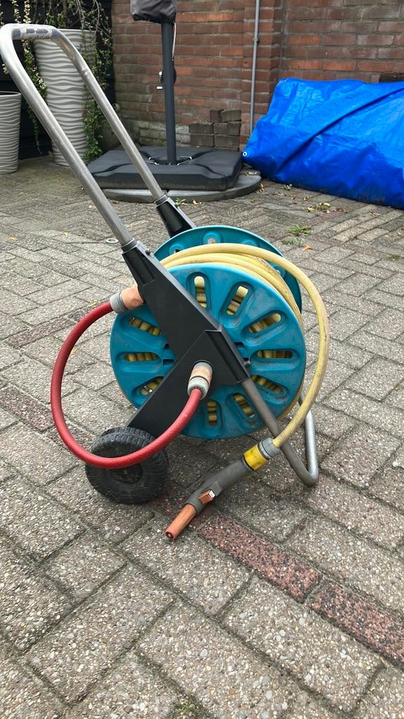 Gardena slangenhaspel, Ophalen of Verzenden, Gebruikt