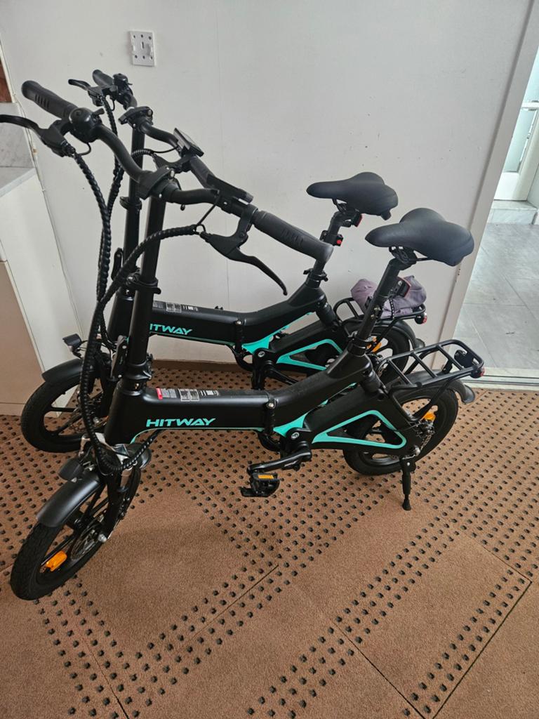 Set van 2 Hitway elektrische vouwfietsen - Zo goed als nieuw, 20 inch of meer, Zo goed als nieuw, Totaal opvouwbaar, Ophalen