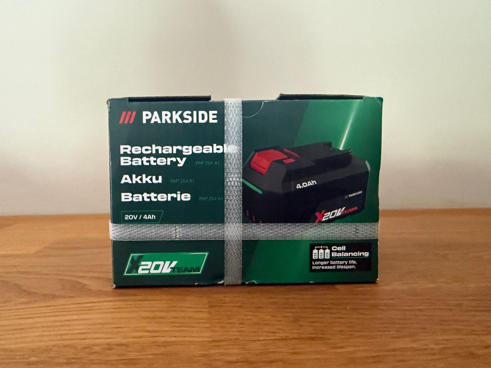 Parkside accu 20v / 4Ah rechargaeble battery, Ophalen of Verzenden, Nieuw