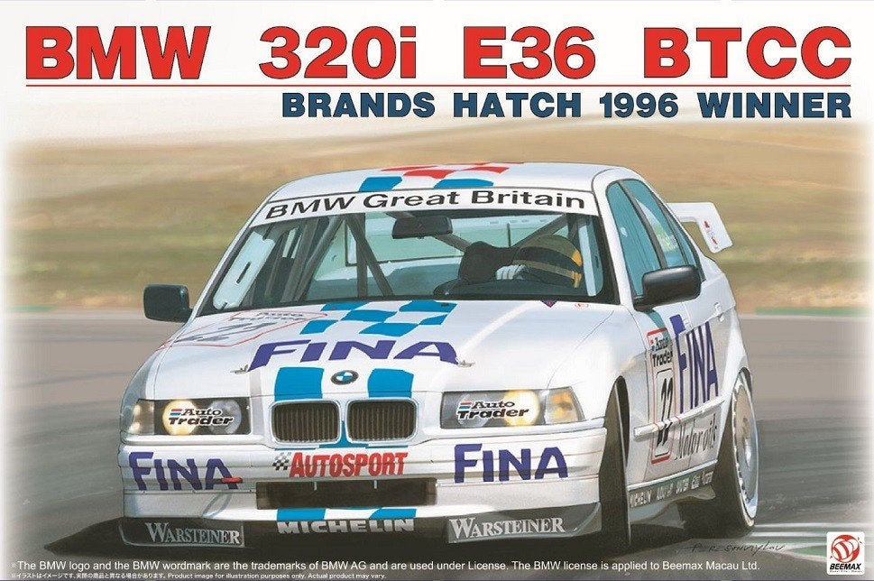 Beemax 1:24 Bmw 320I E36 Btcc Brands Hatch 1996 Winner, Overige merken, Auto, Verzenden, Groter dan 1:32